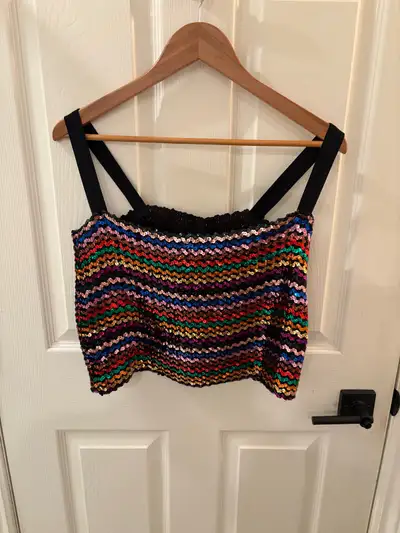 Vintage Digit Montreal Sequin Top, View more