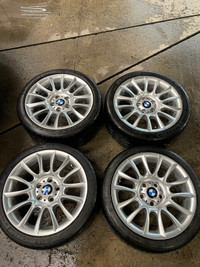 18” Oem staggered 5x120 original bmw wheels 