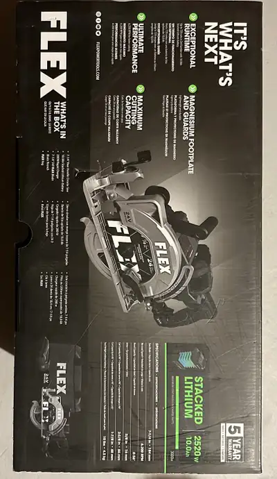 BRAND NEW - FLEX rear handle circular saw kit, View more