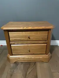  Solid, oak, nightstand