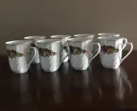 Regent China English rose mugs (set of 8)
