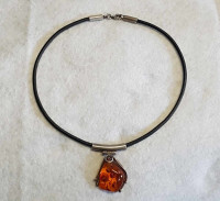 Amber 925 silver Necklace