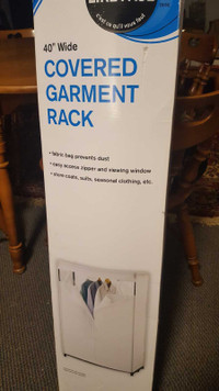 40 inch Covered Garment Rack