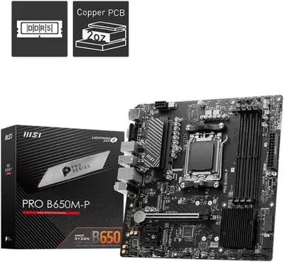 MSI PRO B650M-P Motherboard, View more