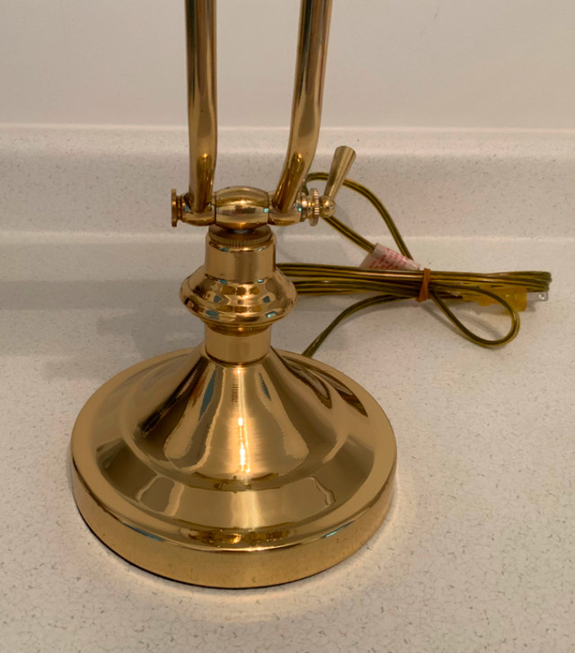 VINTAGE BRASS PIANO LAMP or DESK LAMP. in Indoor Lighting & Fans in Belleville - Image 4