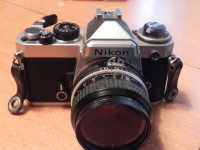 Nikon FE with 50mm Lens and 2X Converter (doubler)