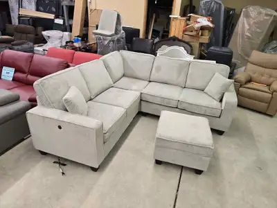 New Corner Sectional Couch & Ottoman – Stylish and Comfortable, View more