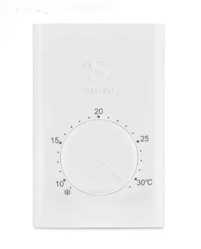 NEW White Stelpro SWT1CC Line Voltage Thermostat - Mechanical 240 Volts Compatible with Most Heating...