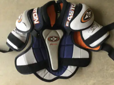 Easton Hockey Shoulder Pads and Shin Pads- Different Sizes, View more