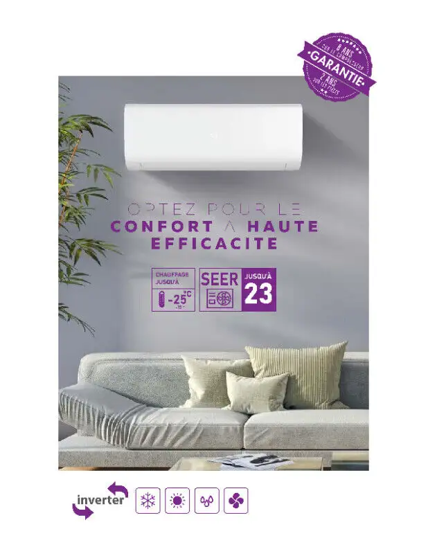 WALL-MOUNTED AIR CONDITIONER 24000BTU from Distribution DWP63373373376643124