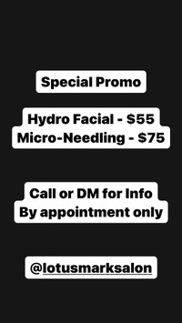 Hydro and MicroNeedling Facial