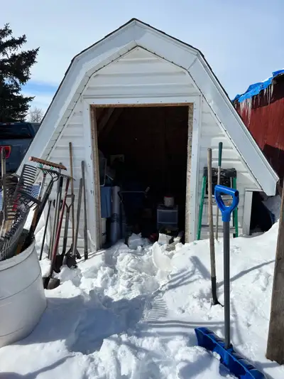 I have a storage shed for sale. Not sure of the dimensions. I hadn’t measured it yet but will if dim...