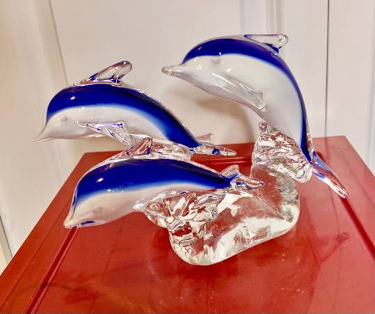 Beautiful Large Art Glass Dolphin in Arts & Collectibles in Burnaby/New Westminster