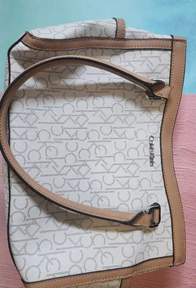 Calvin klein tote monogram shoulder bag purse, View more