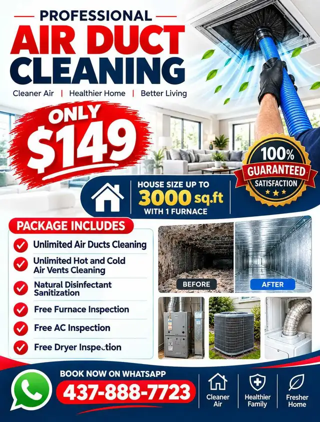 Homeowners Special Offer Home Vent Cleaning service 
