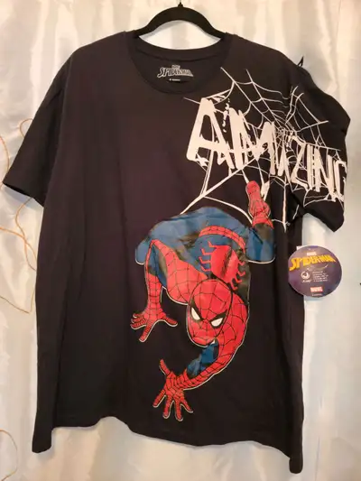 Brand new Tag on Amazing Spiderman shirt. 10 dollars pickup only cash preferred.