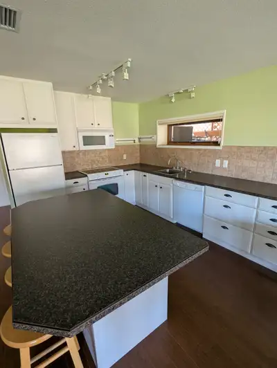Large bright one bedroom suite I house. Nice lake view. Includes dedicated patio but no yard use. La...