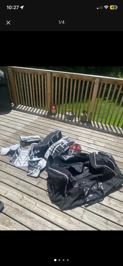 Vaughn and Mylec Hockey Goalie Equipment Set, View more