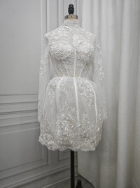 White bride dress