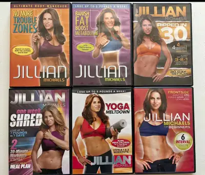 Collection of Workout DVDs Total of 23 DVD Jillian Michaels : 1 - Jillian Michaels for Beginners - F...