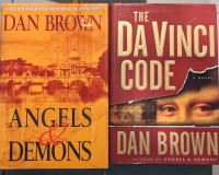 Dan Brown Robert Langdon/Da Vinci Code series in hardcover