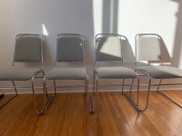 4 Chaises Salles d'Attente Vintage Waiting Room Chairs