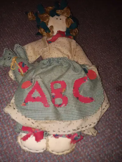 ANTIQUE HAND MADE RAG DOLL, View more
