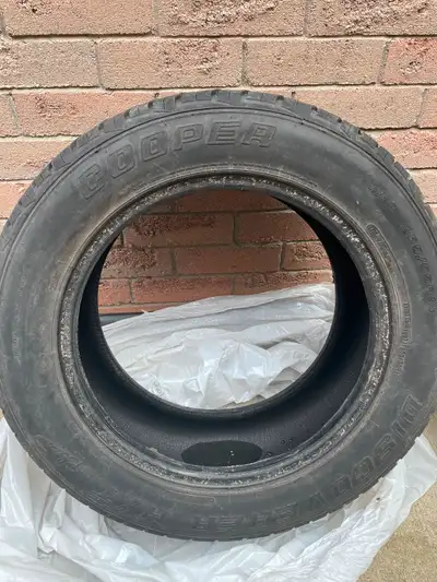 I have 2 used tires Cooper discoverer H /T plus 255 55 18 M+ S 109 T tread life 70 % left $ 50