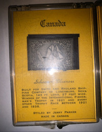 Jerry Parker Pure Silver Canadian Stamps rare 