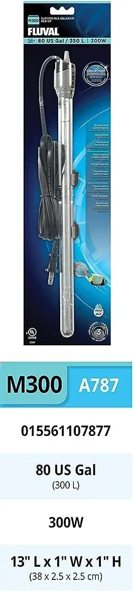 M300 FLUVAL Aquarium water heater 80 US Gal/350L/300W, View more