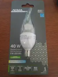 40 Watt Dimmable B10 E12 base light bulbs 325 lumens