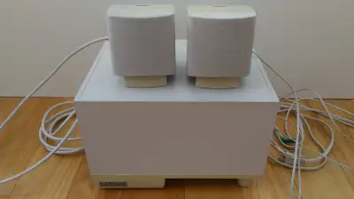 Altec Lansing ACS-45.2 speakers (sound cutting out - repair), View more