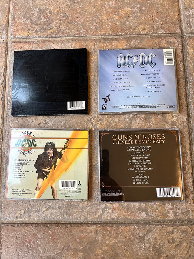 AC/DC and Guns N'Roses Cds in CDs, DVDs & Blu-ray in Oshawa / Durham Region - Image 2