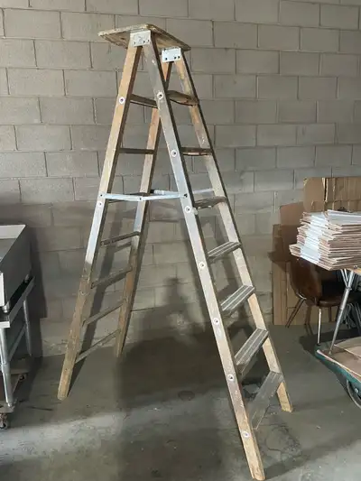 Stepladder (Wood) 8 Foot, View more