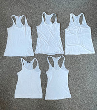 Women’s small Undershirt Tank Top White Racer Back $3each All$10