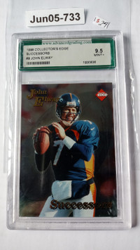 1998 Collectors Edge Football Card John Elway Successors Card #9