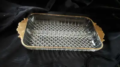 Hocking Anchor Hobnail Relish Dish Vintage, View more