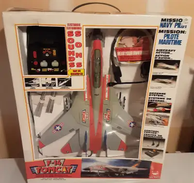 F-14 Tomcat 1992 R/C Fighter Jet Plane TopGun Navy Mission boxed, View more