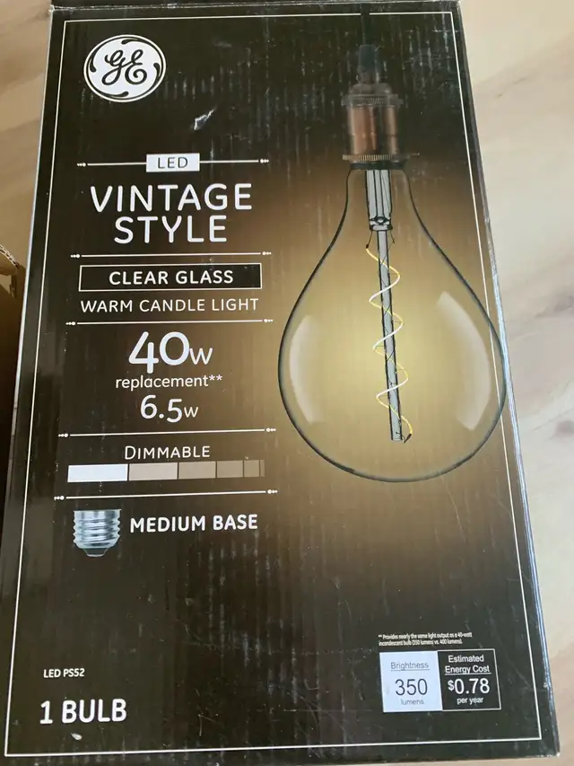 Pendant light with oversized vintage Look Bulb in Indoor Lighting & Fans in Calgary - Image 4
