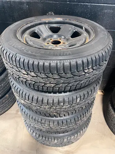Selling (4) Winter Tires on Steel Rims - Came off of a 2017 Dodge Charger SXT (Rear Wheel Drive) but...