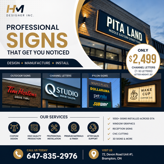 Custom Channel Letters & Storefront Signs | Outdoor/Indoor Signs