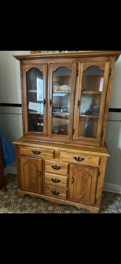 Pine China Cabinet, View more