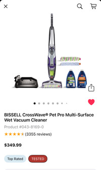 Bissell Crosswave Wet Vacuum Cleaner Mop - Brand New