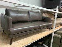 Mcm style genuine leather sofa 