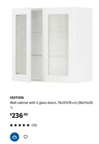 Two IKEA kitchen cabinets