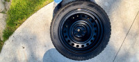 Winter - 5 bolt Wheels + Tires off a Hyundai Santa Fe Sport SUV