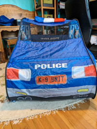 Kids K-9 unit pop up police car tent