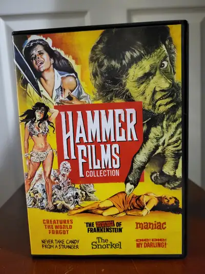 Hammer Films Collection DVD $3 Creatures The World Forgot The Revenge Of Frankenstein Maniac Never T...