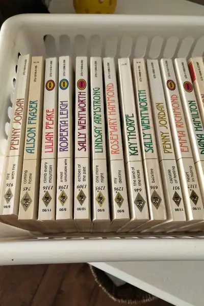 69 Paperback Harlequin Romance Books, 1960's - 1990's, View more