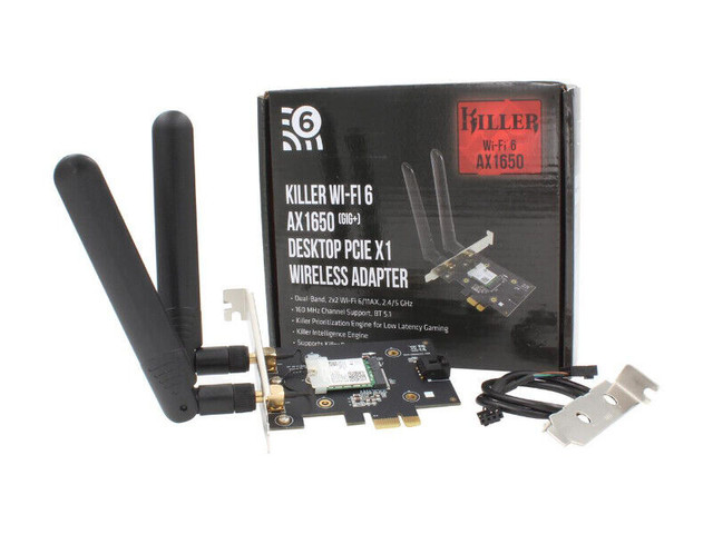 BRAND NEW Killer Wi-Fi 6 AX1650 For PC in Desktop Computers in City of Toronto - Image 2
